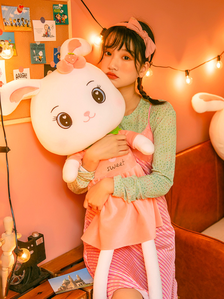 毛绒玩具兔子抱枕小白兔公仔玩偶儿童礼物可爱女生床上睡觉布娃娃