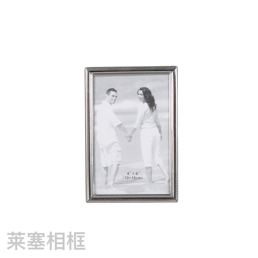 麻点不锈钢材质玻璃密度板创意摆件照片客厅礼物工艺品金属相框