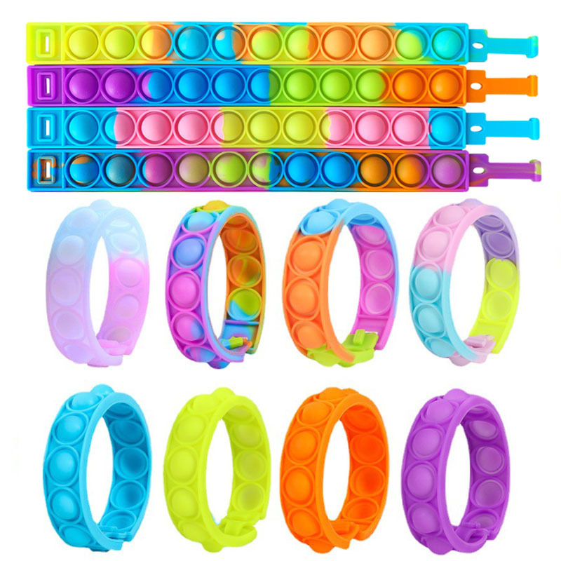 灭鼠先锋手环减压玩具泡泡捏捏乐迷彩新款亚马逊薄款玩具厂家直销