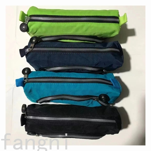 Factory Direct Sales foreign Trade New Large Capacity Primary and Secondary School Students New Zipper Pencil Case Stationery Bag Storage Bag