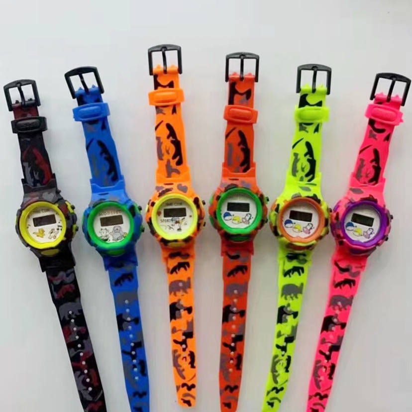 儿童手表男孩女孩防摔显示时间电子手表硅胶男女生潮流手表