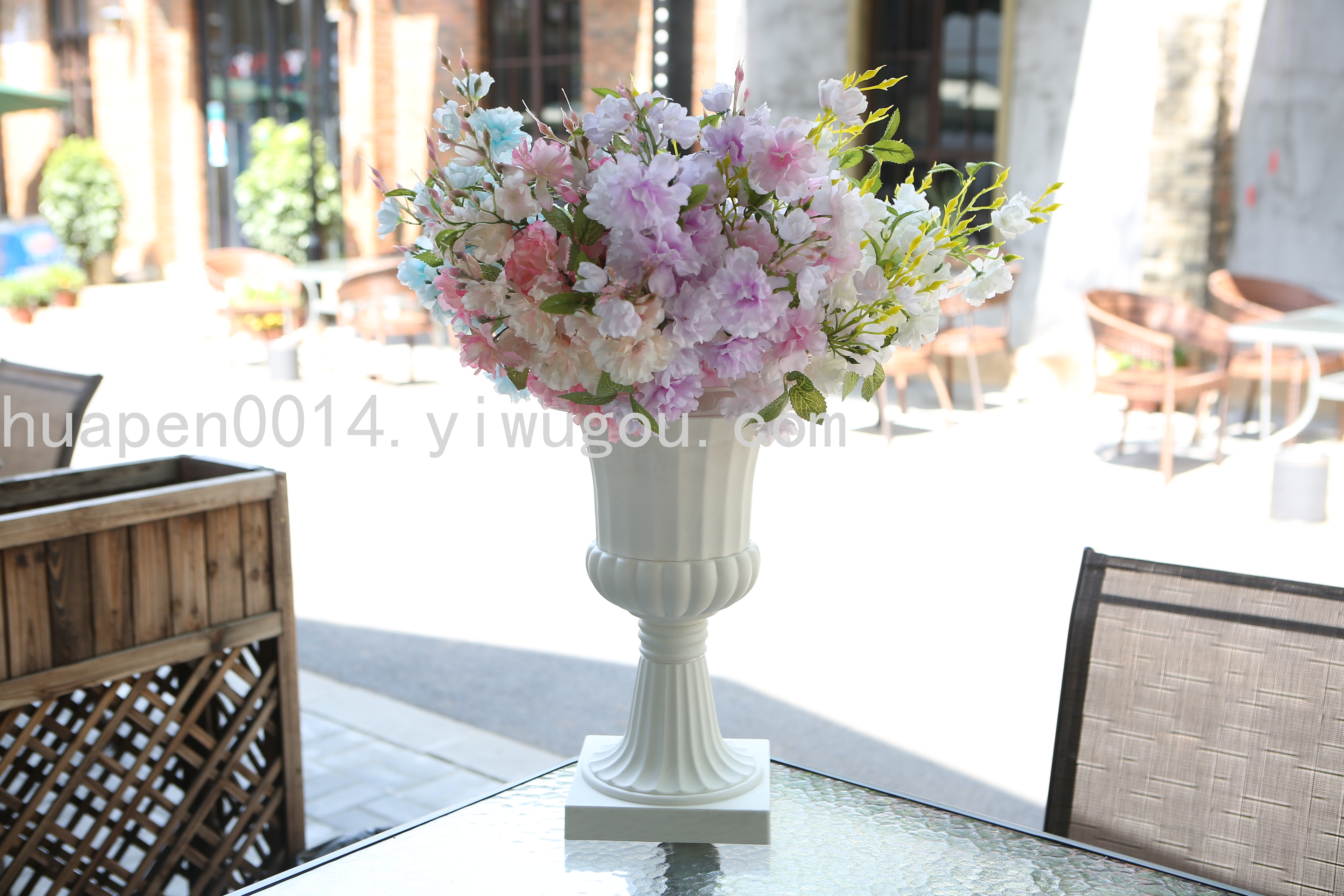 2982组合路引花盆 塑料路引 婚庆罗马盆 塑料欧式罗马盆