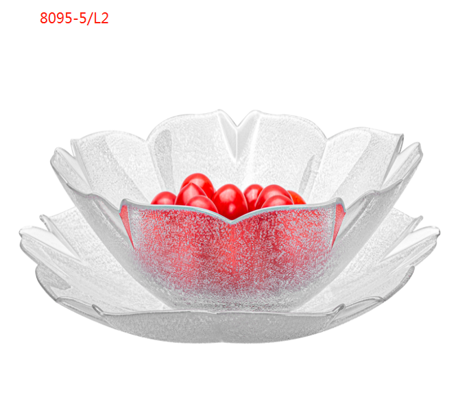 8095 水果盘  金边水果盘  套装水果盘