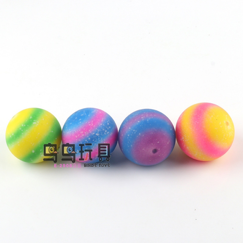 跨境热销TPR彩虹面粉球星空发泄豆腐球捏捏乐解压玩具EVA填充球批