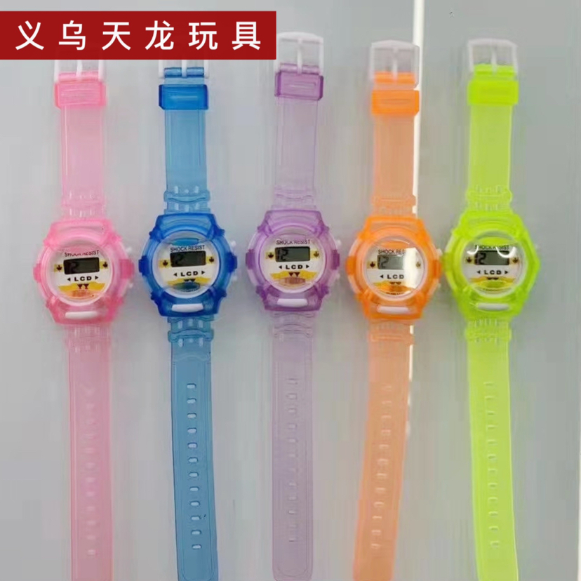 儿童果冻手表卡通电子手表礼品赠品玩具地摊货源硅胶运动学生手表