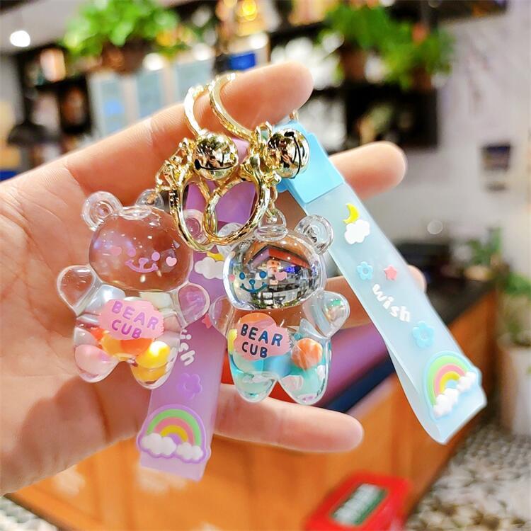 正版涂鸦熊入油卡通公仔钥匙扣情侣包包挂件创意礼品活动赠品批发