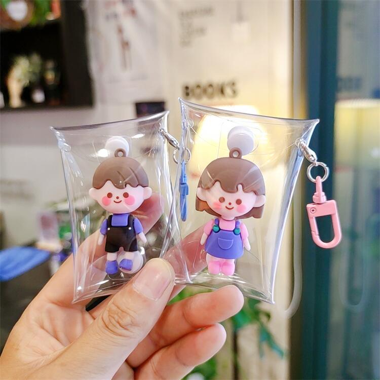 情侣娃娃卡通公仔钥匙扣情侣包包挂件创意礼品赠品娃娃机商品批发