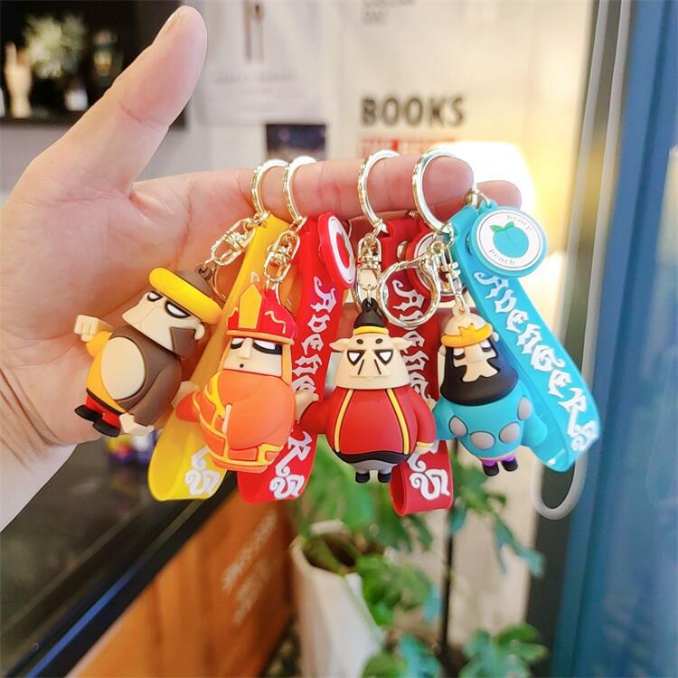 囧版西游卡通公仔钥匙扣情侣包包挂件创意礼品赠品娃娃机商品批发