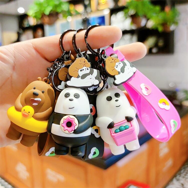 丑萌动物卡通公仔钥匙扣情侣包包挂件创意礼品赠品娃娃机商品批发