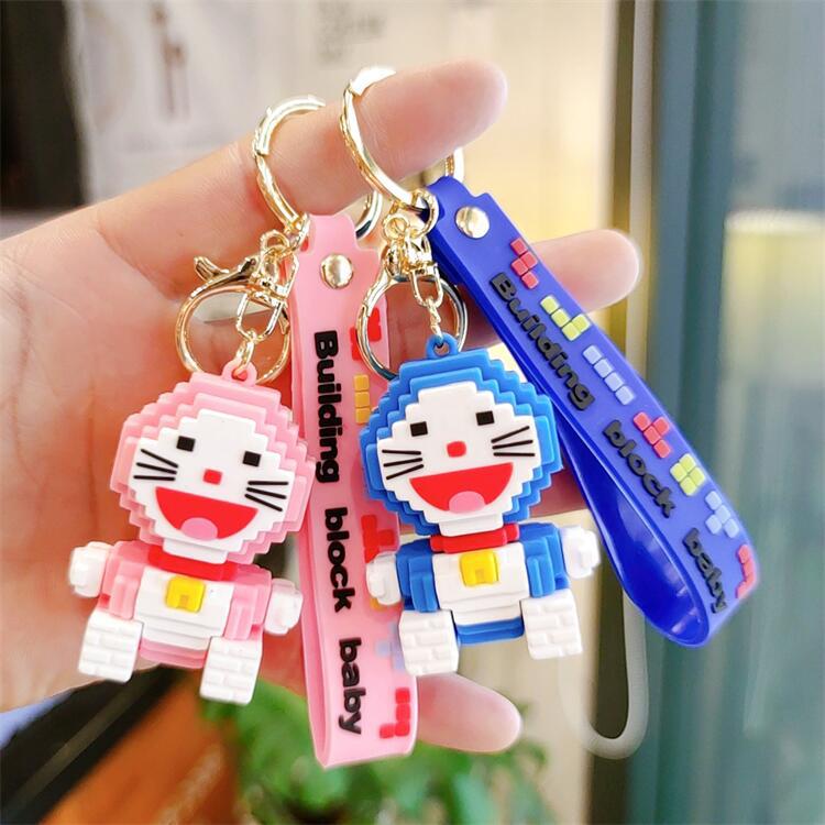 积木叮当卡通钥匙扣情侣包包挂件创意礼品赠品娃娃机商品批发