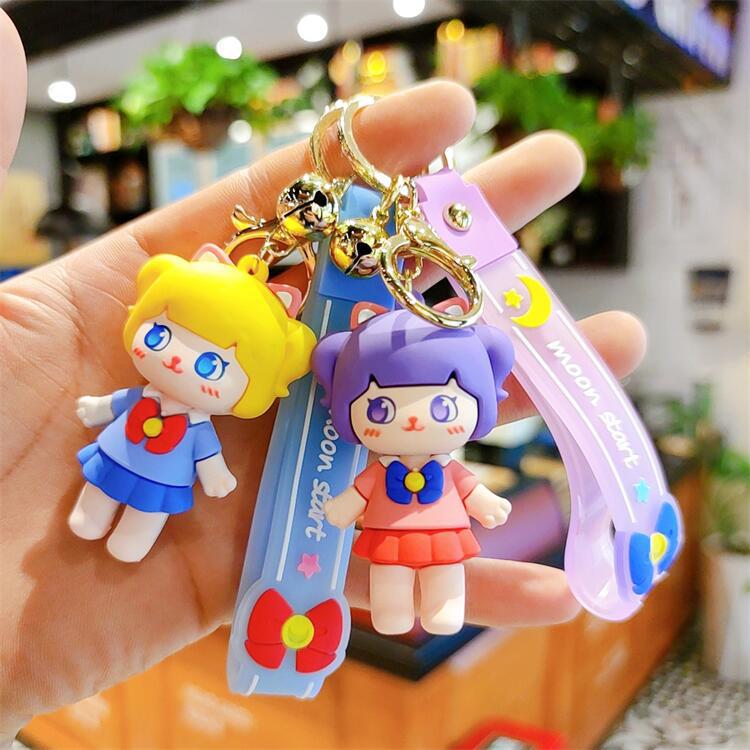 正版星月喵卡通钥匙扣情侣包包挂件创意礼品赠品娃娃机商品批发
