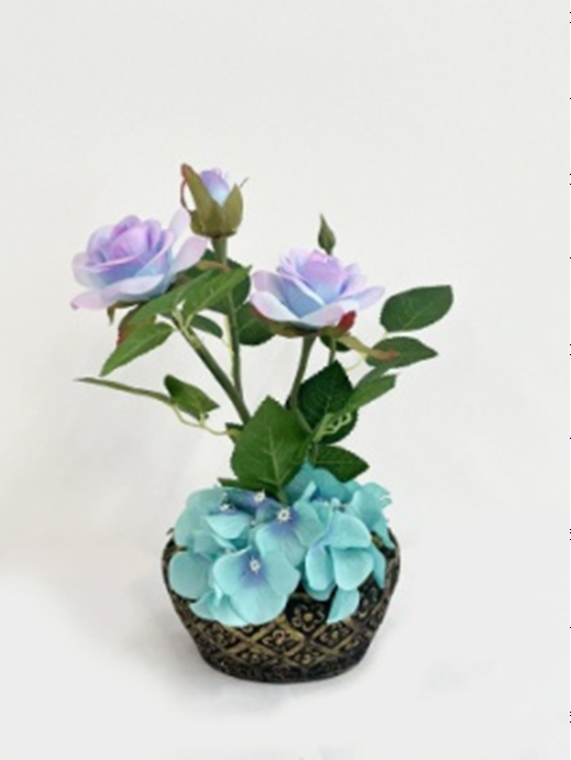 2021新款仿真花假花客厅摆设婚庆花艺装饰餐厅摆件仿真盆栽批发