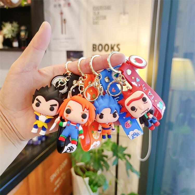 鬼娃卡通公仔钥匙扣情侣包包挂件创意礼品赠品娃娃机商品批发