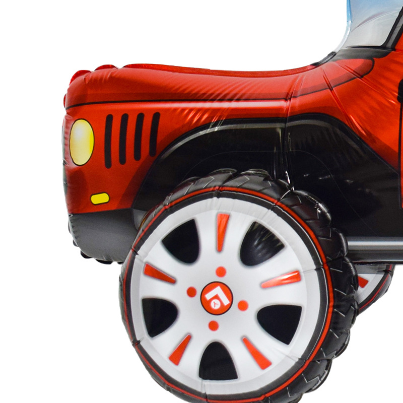 创意饰景气球彩色卡通汽车铝膜气球餐厅派对饰景铝膜气球舞台用品