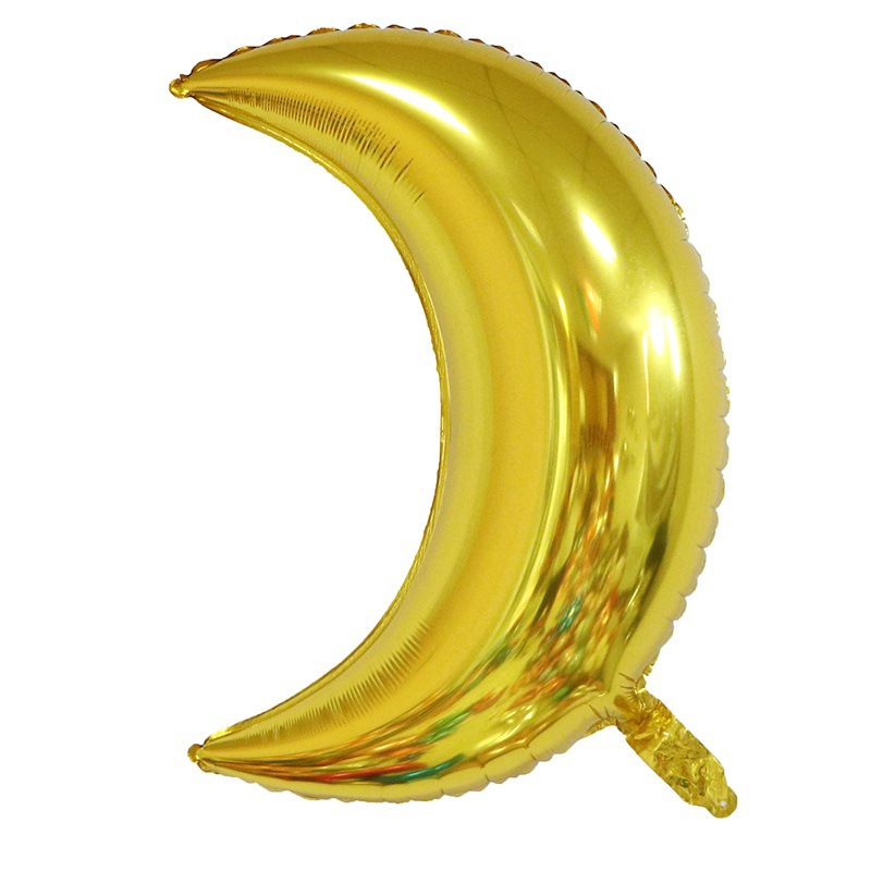 28寸月亮铝膜气球婚礼婚房装饰情人节表白18寸月亮铝膜生日气球