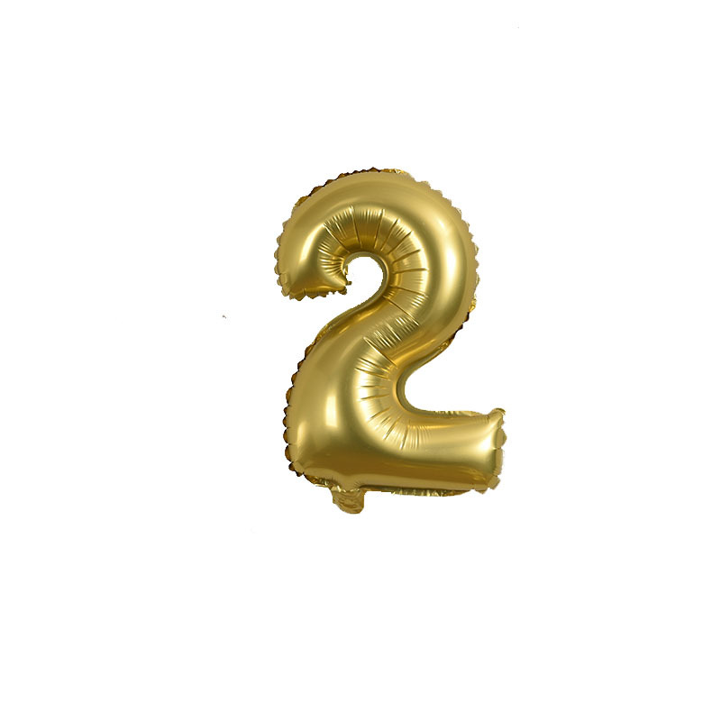 16寸字母气球婚庆装饰铝箔气球小号数字气球生日婚庆派对装饰批发