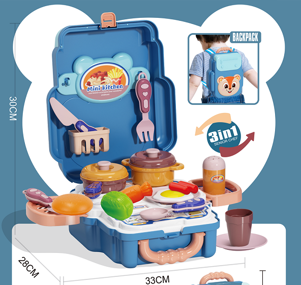 三合一 卡通儿童书包可拆卸背包