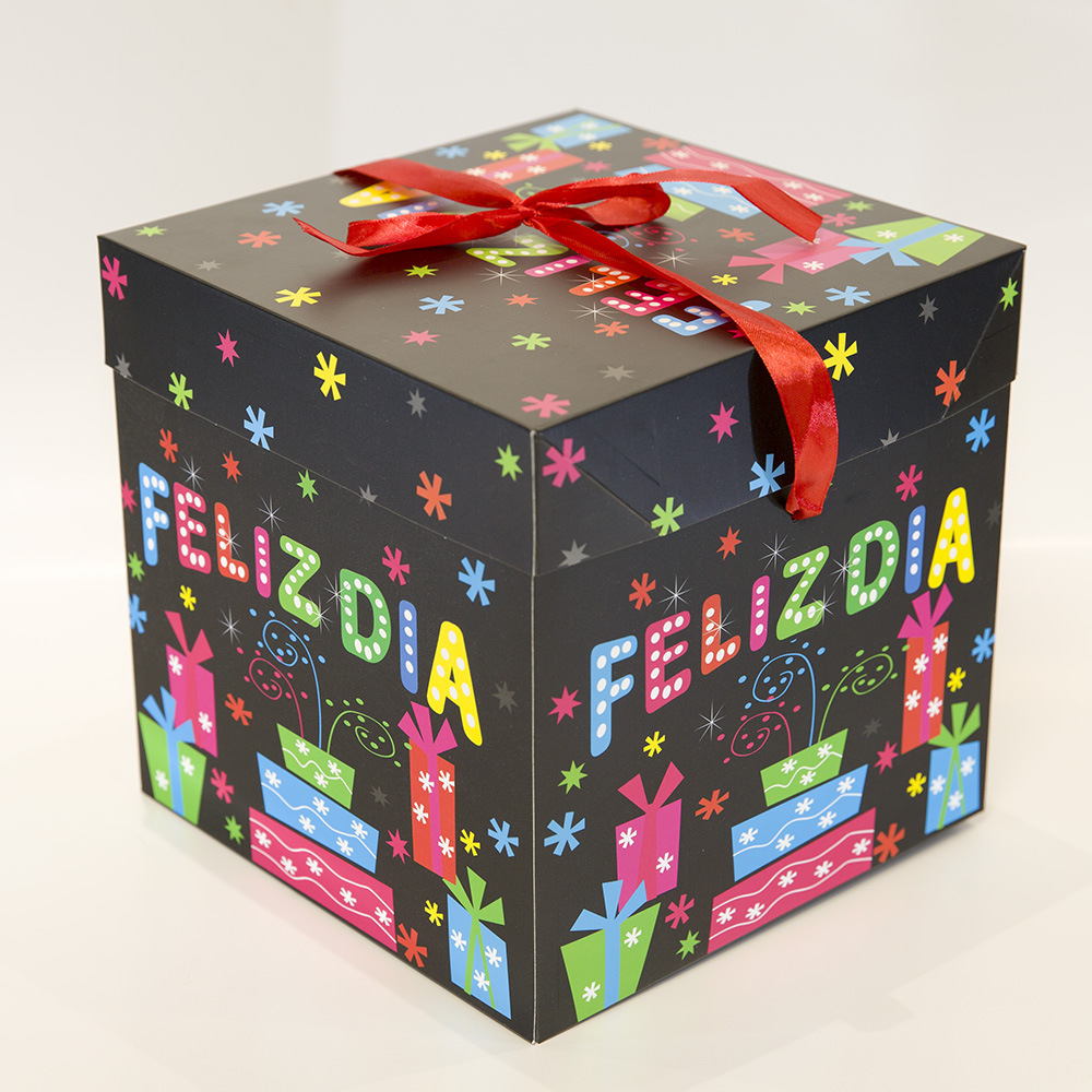 工厂现货新款情人节生日天地盖西班牙语白卡礼品礼物盒