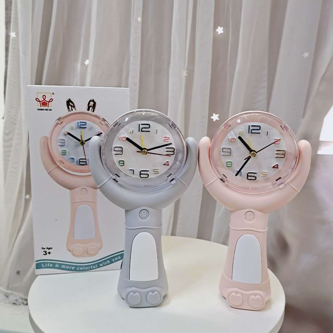 创意可爱卡通迷你LED时钟 户外便携式时尚座钟 创意礼品