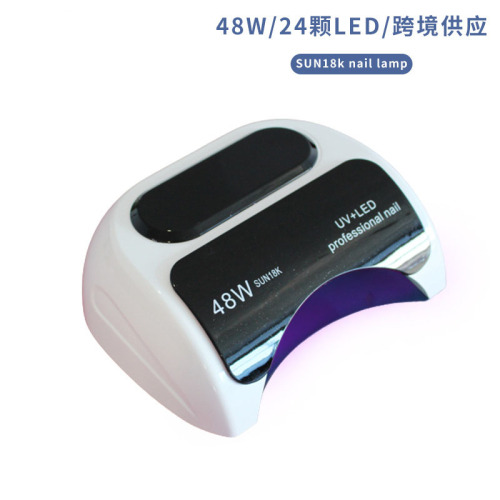 Factory Wholesale 18K Induction Nail Beauty UV LED Nail Phototherapy Machine 48W High Power Nail dryer Cross-Border