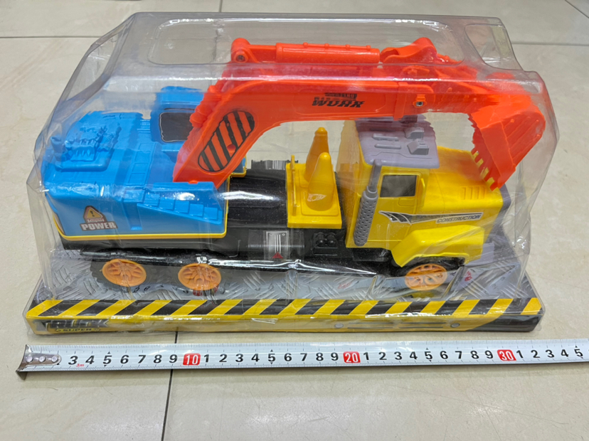 新款惯性工程车挖掘机P罩包装