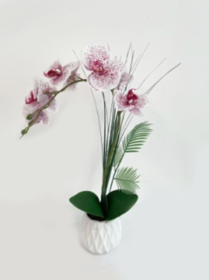 Nordic Simulation Plant Phalaenopsis Pot Home Living Room Decoration Artificial Flower Flower Bonsai Artificial Flower Factory Direct Sales