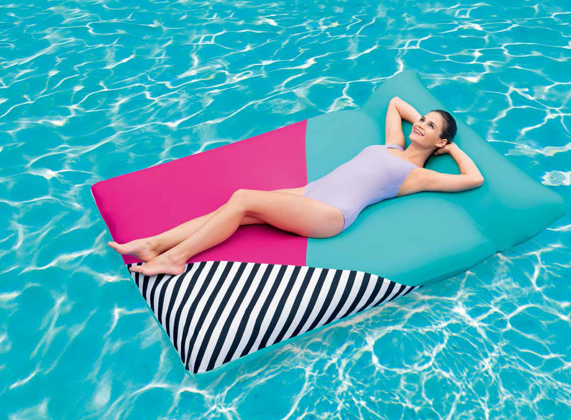 Bestway 43305布套浮排 充气浮排浮床水上躺椅沙发充气床