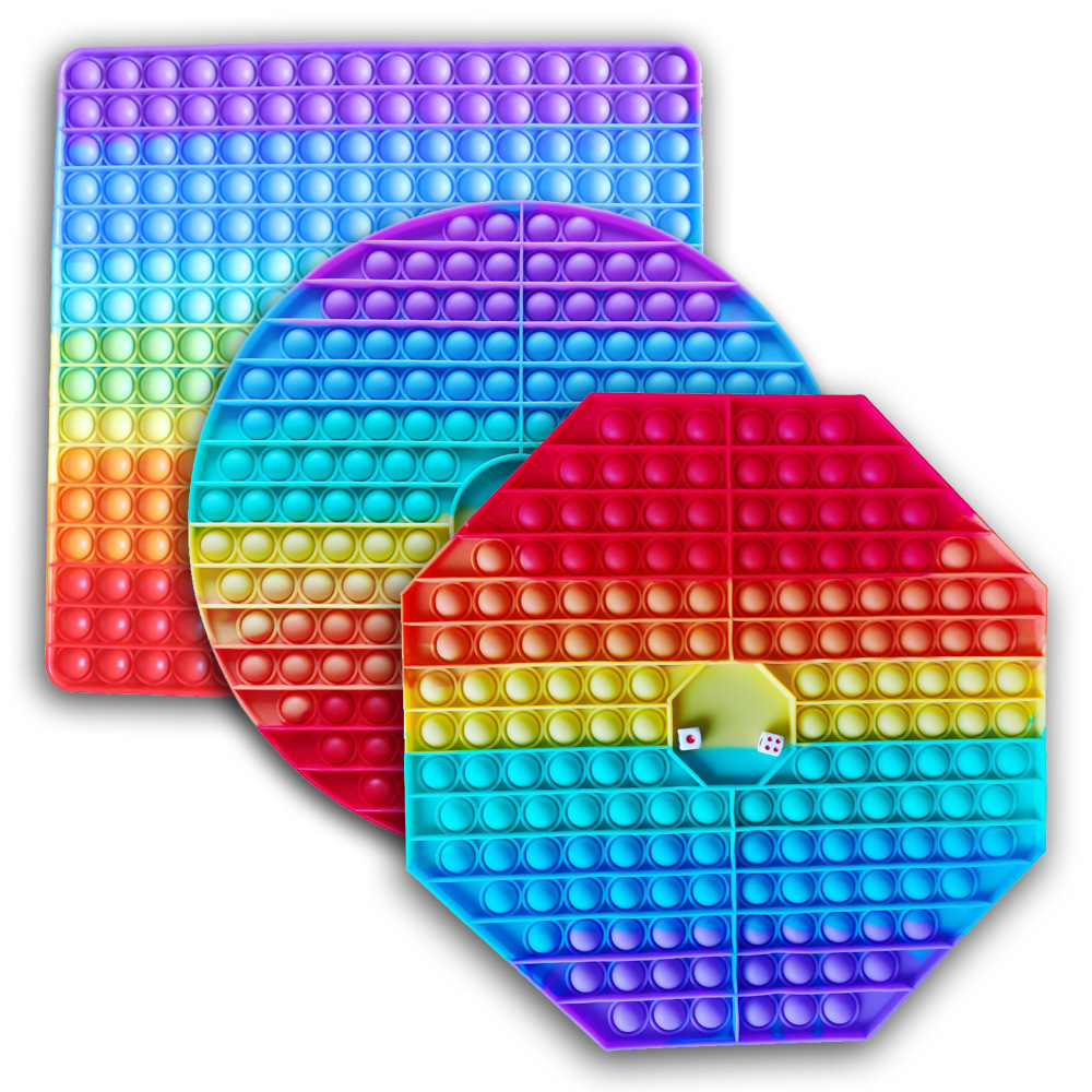 跨境儿童圣诞玩具硅胶灭鼠先锋按解压玩具泡泡乐popitfidget