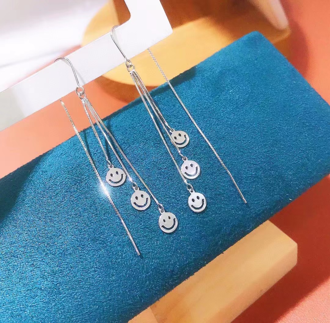 2021新款幸运草流苏时尚网红耳环女长款流苏耳线超仙气质防丢耳饰