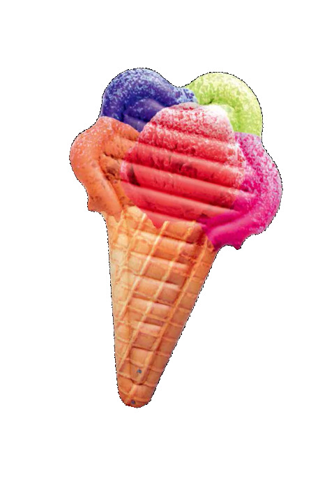 Bestway43183 冰激凌甜筒浮排 水上充气运动成人冲浪板