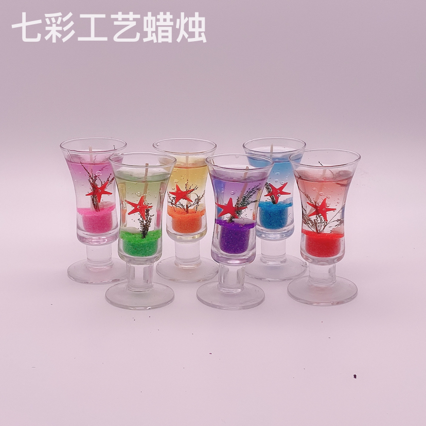工艺蜡烛玻璃杯果冻蜡烛情人节浪漫烛光晚餐气氛蜡烛