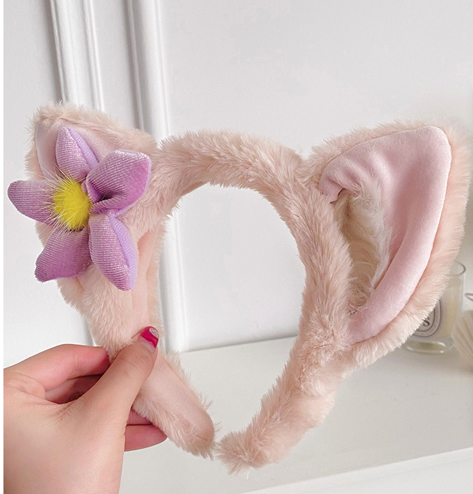 玲娜贝儿发箍女百搭外出毛绒头箍秋冬可爱发卡头饰网红可爱鲨鱼夹