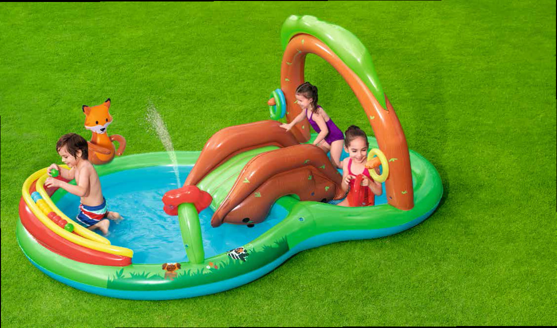 Bestway 53093 森林戏水乐园 娱乐喷水水池 充气水池
