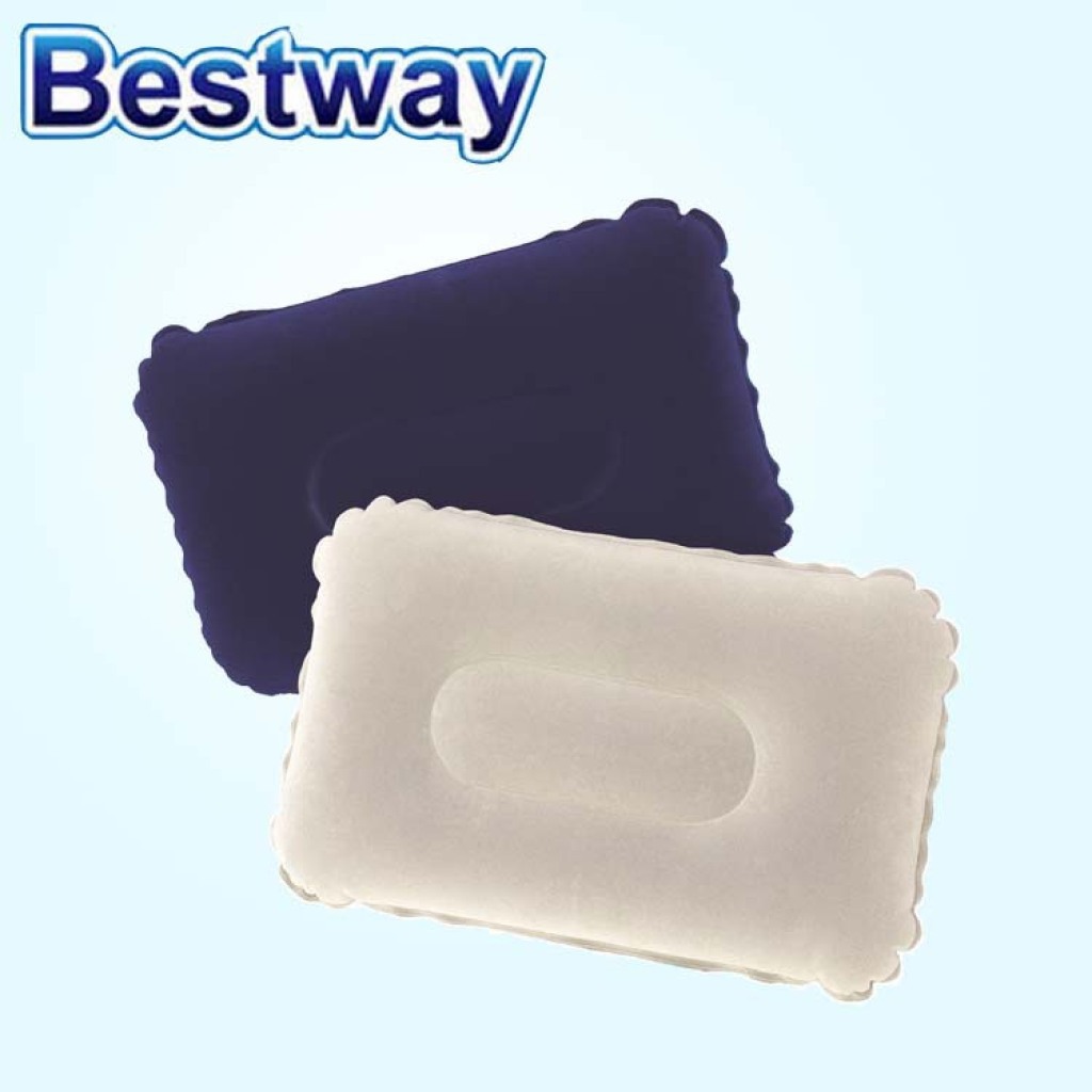 Bestway 67121户外方形充气枕头加厚双面植绒充气枕
