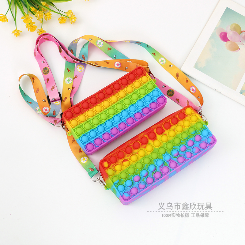 包包灭鼠先锋斜挎包硅胶手指泡泡单肩包灭鼠先锋包包 硅胶手提包