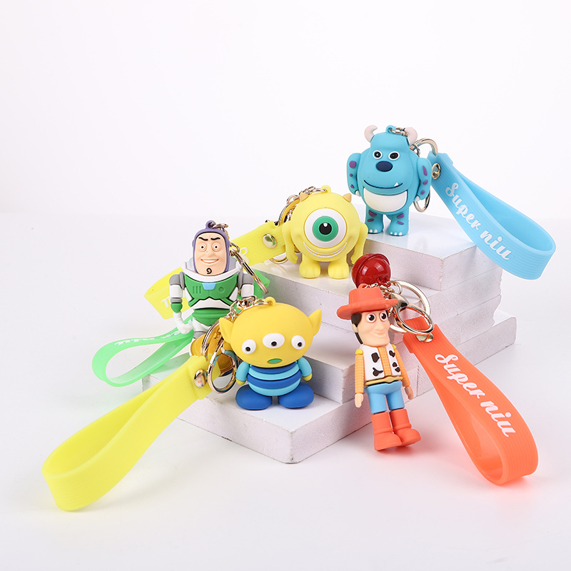 巴斯光年包包钥匙链小挂饰 创意钥匙扣卡通玩具总动员胡迪钥挂件