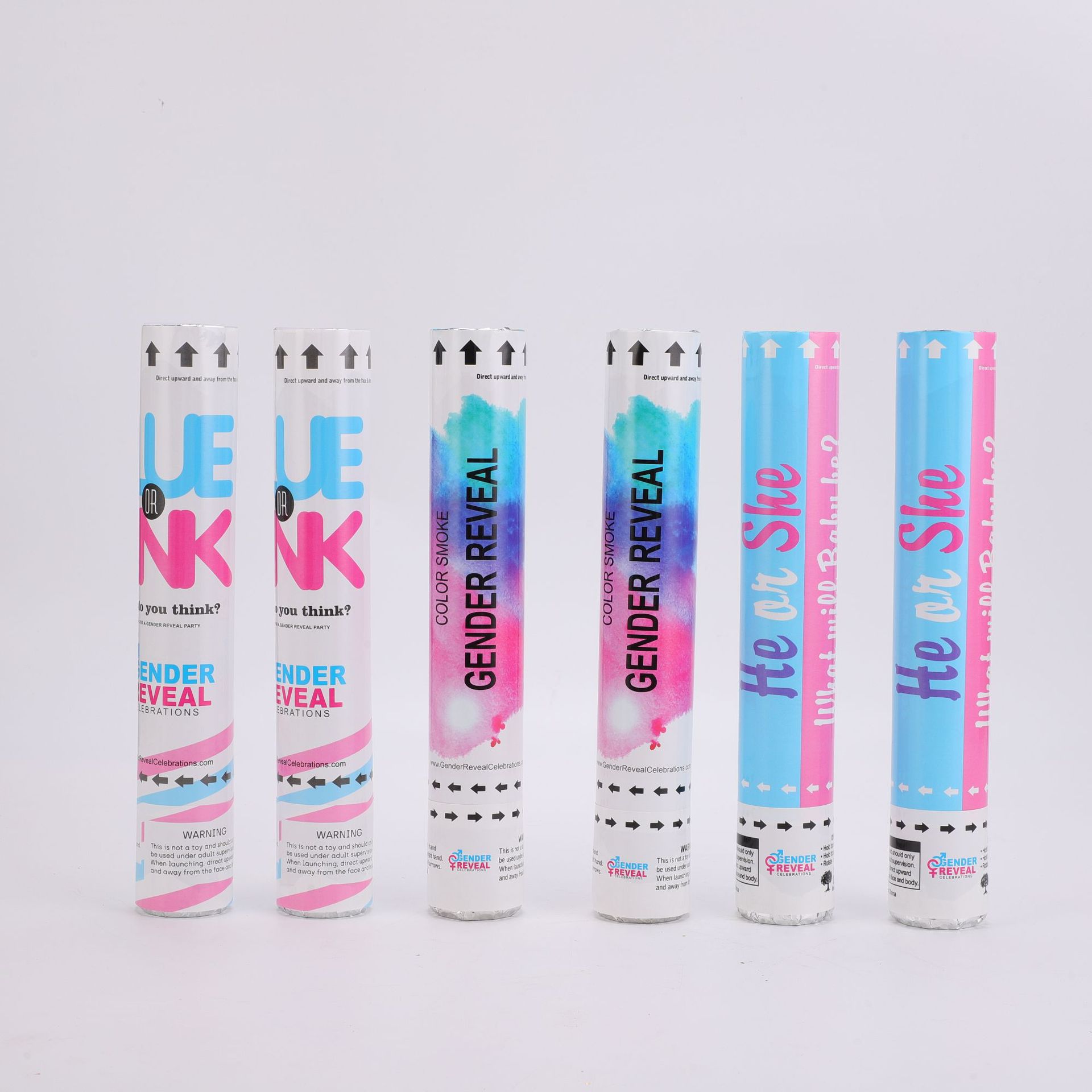 手持旋转性别揭示揭秘礼花礼炮节日用品惊喜派对主题男女宝宝纸片