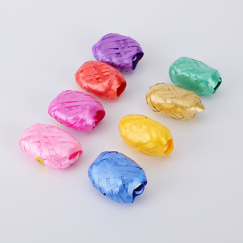 【6卷】气球丝带婚庆用品彩色椭圆包装花束橄榄球绑带