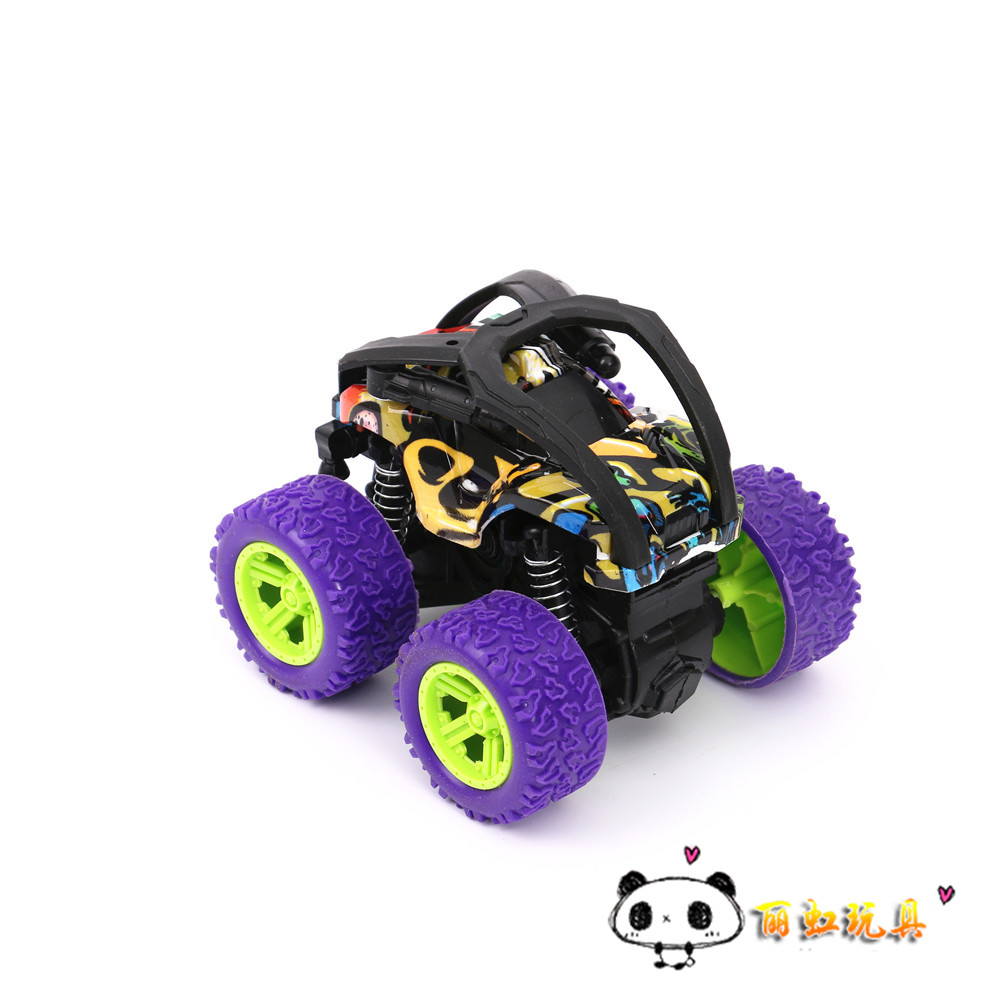 攀爬翻斗双惯性车四驱越野涂鸦儿童玩具车旋转摇摆车模型