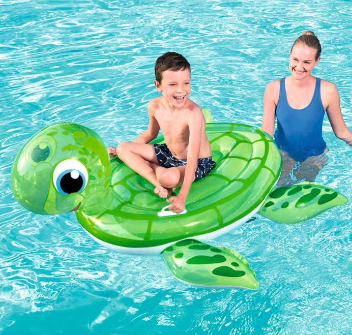Bestway41041打水板儿童浮排水上充气浮排海龟坐骑