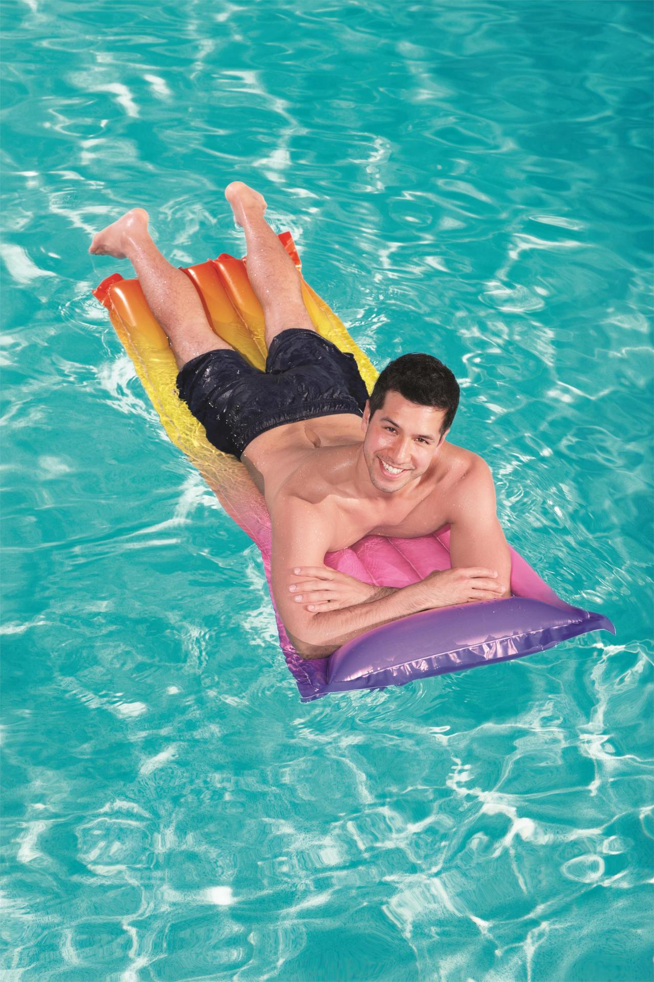 Bestway44041水上充气水床彩虹浮排水上运动成人冲浪板