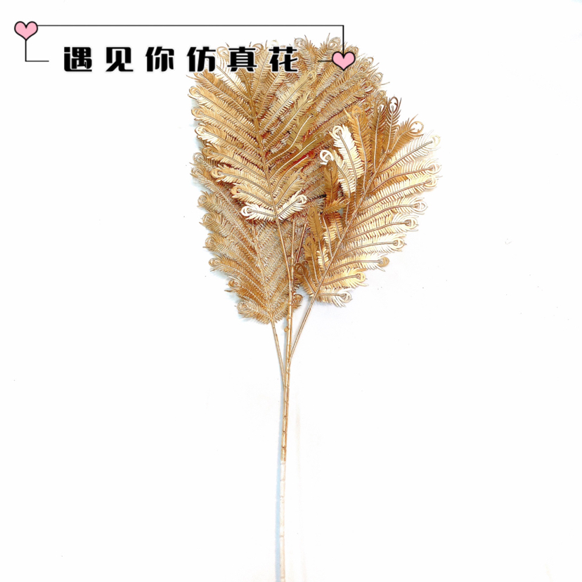 金色花材银杏叶尤加利红果新年福桶假花装饰婚庆布置厂家批发现货