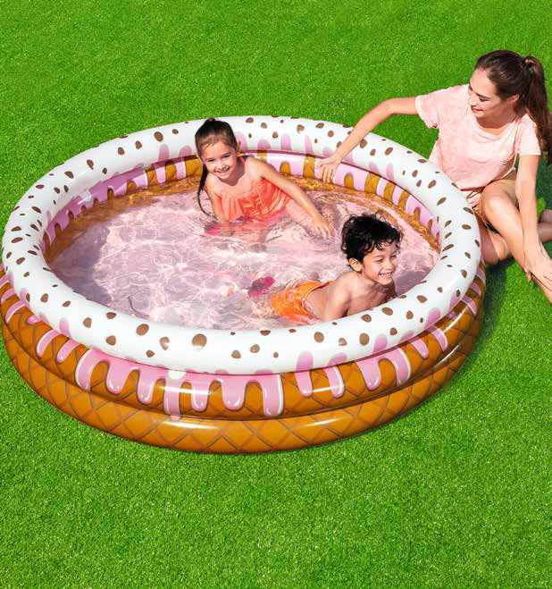 Bestway 51144 冰淇淋三环水池 游泳池 戏水池
