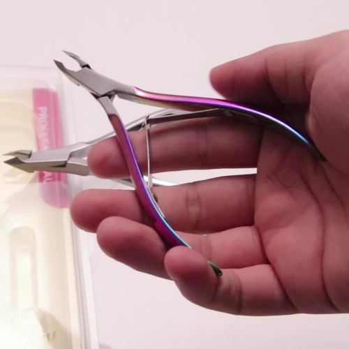 color titanium dead skin scissors nail tools professional stainless steel d-07s/07a double fork dead skin pliers