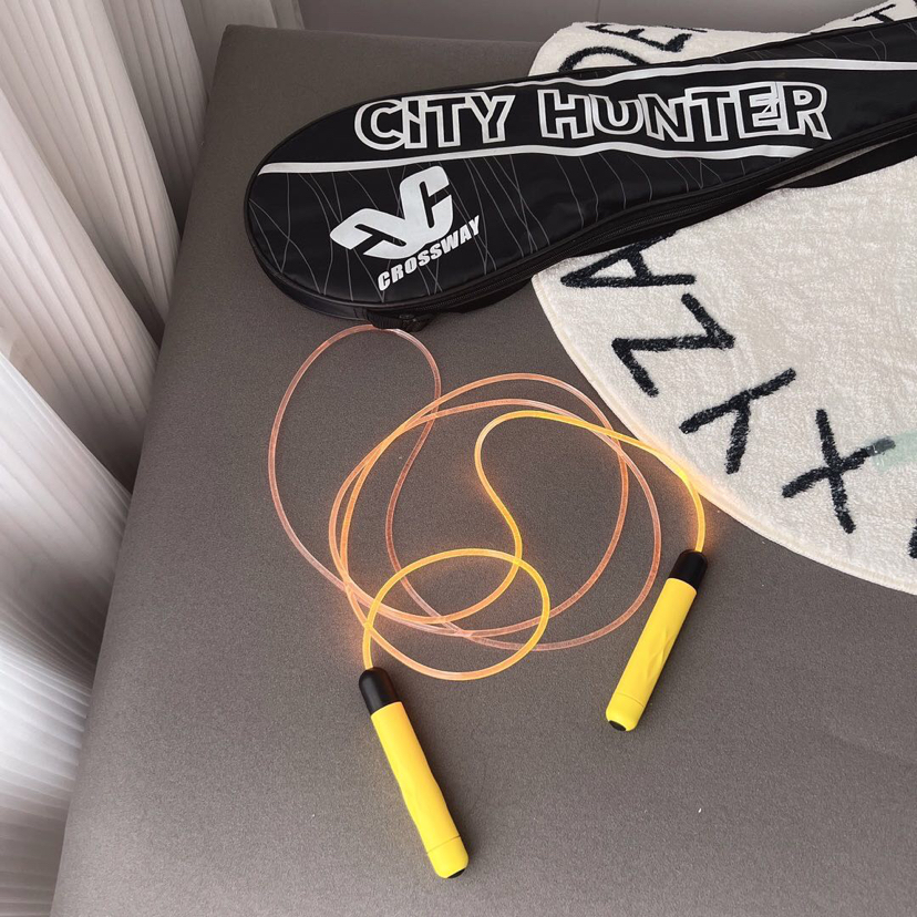 网红全民健身乐趣荧光发光跳绳