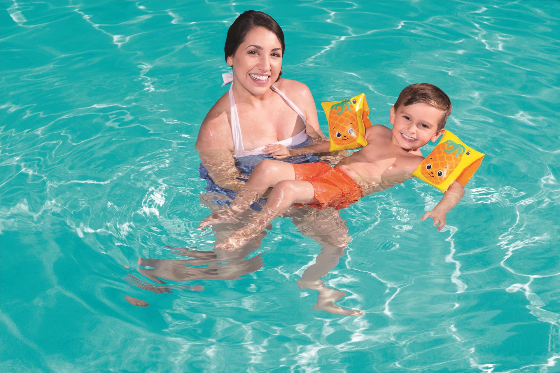 Bestway 32042儿童水果图案手臂圈双气室游泳水袖充气浮圈