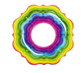 Bestway 36163 彩虹丝带泳圈 成人充气游泳圈