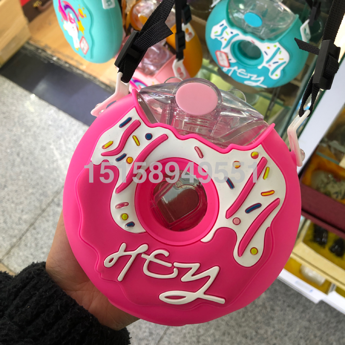 甜甜圈水壶家用儿童水杯