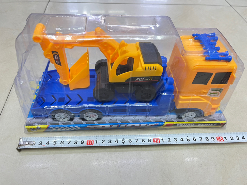 新款儿童惯性拖车拖挖土机P罩包装