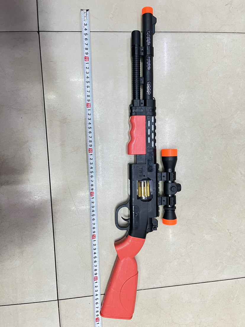 新款儿童电动语音枪玩具opp袋包装，带红外线